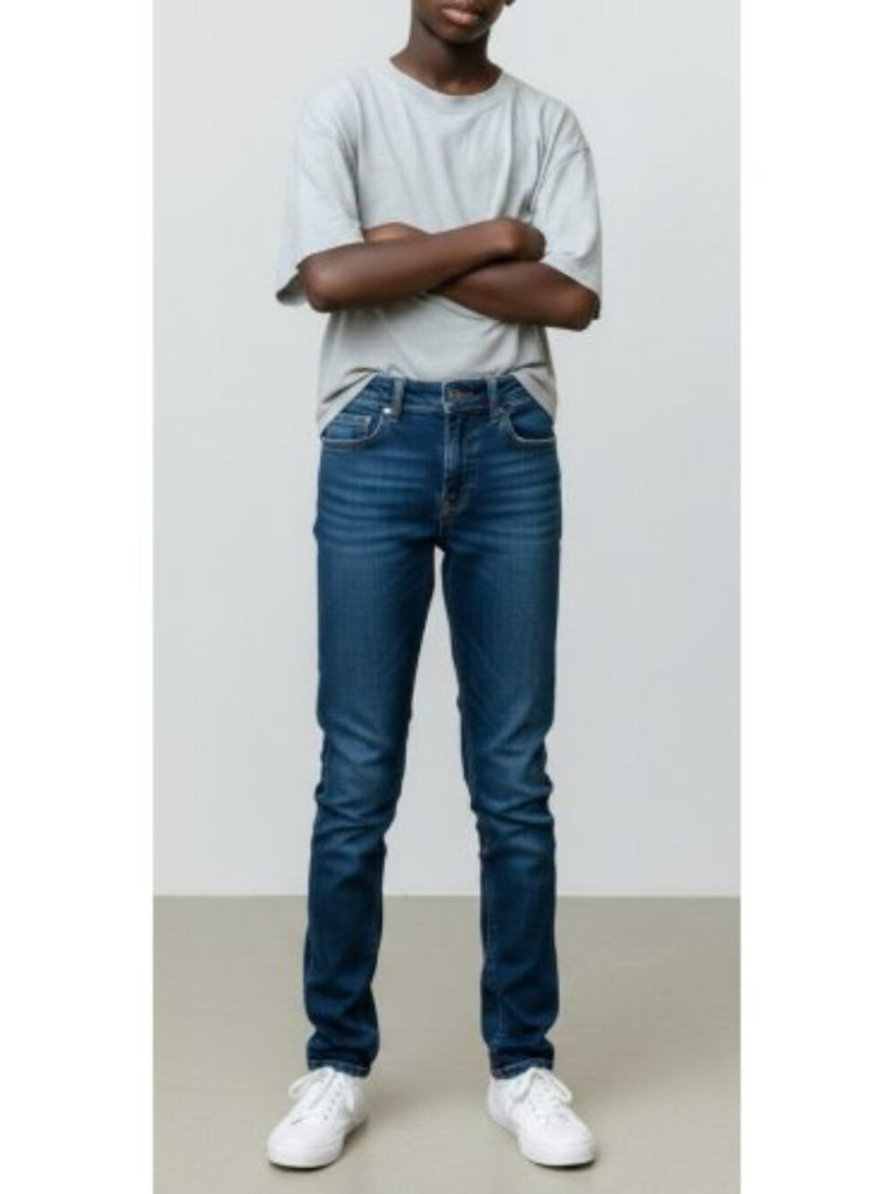 GAP Straight Leg Stretch Skinny Denim Jeans Boys Size 10 Adjustable Waist